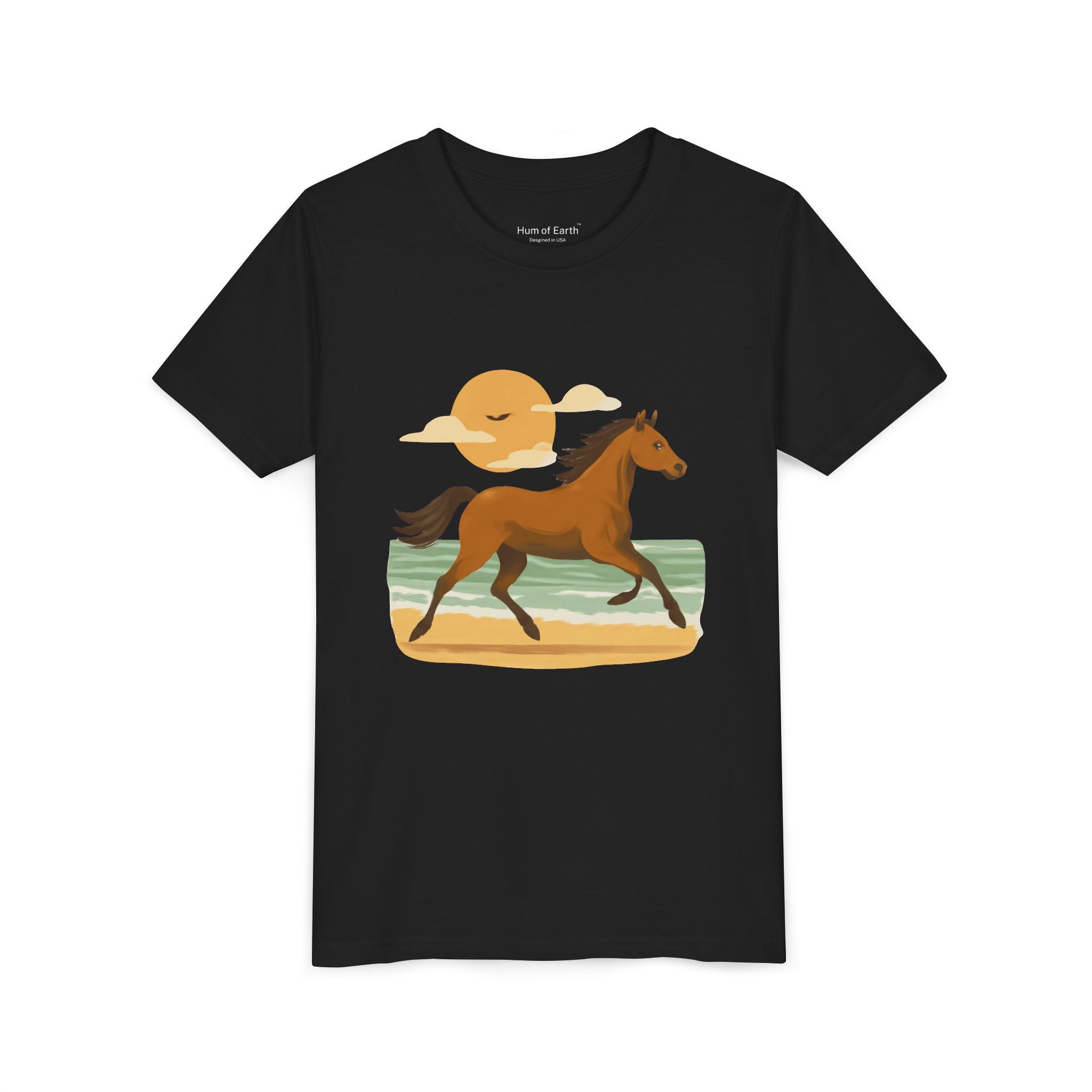 Youth T-Shirt - Running Horse Sunset
