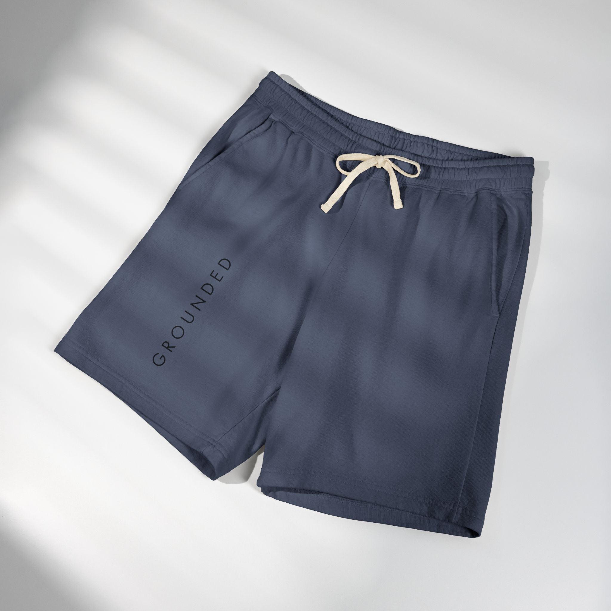 Grounded Fleece Sweat Shorts — Lightweight Garment-Dyed Lounge Shorts