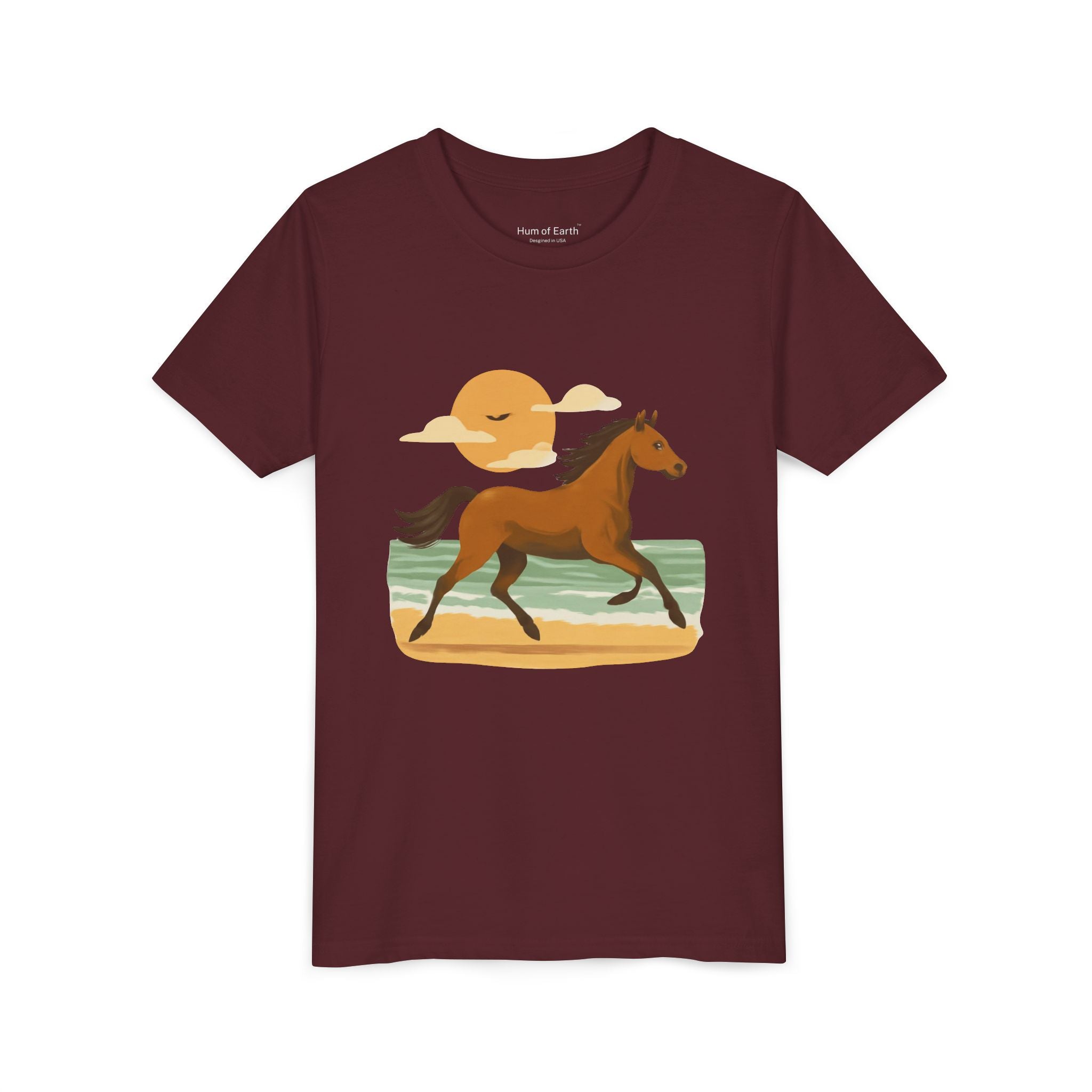 Youth T-Shirt - Running Horse Sunset