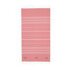 [PEACE. OVER. PACE] - Striped Lightweight Fringe Throw