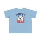Front view of Toddler T-Shirt - "Creep'n It Real" Cute Monster