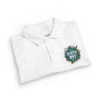 Youth Polo - Earth Day Floral 'Earth Day' Logo