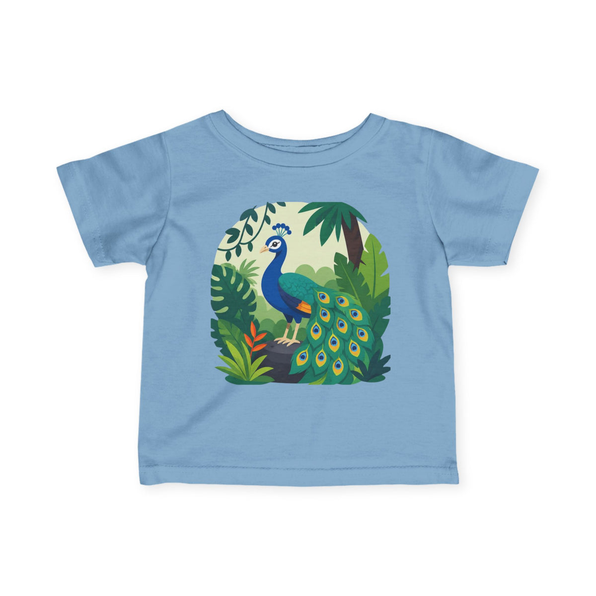 Infant T-Shirt - Colorful Peacock Jungle