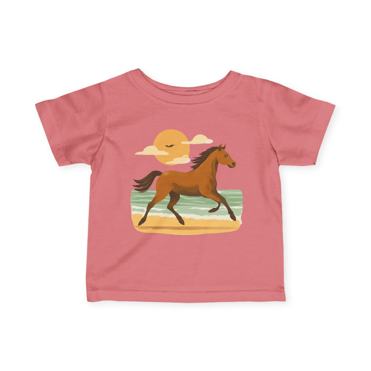 Infant T-Shirt - Running Horse Sunset Graphic