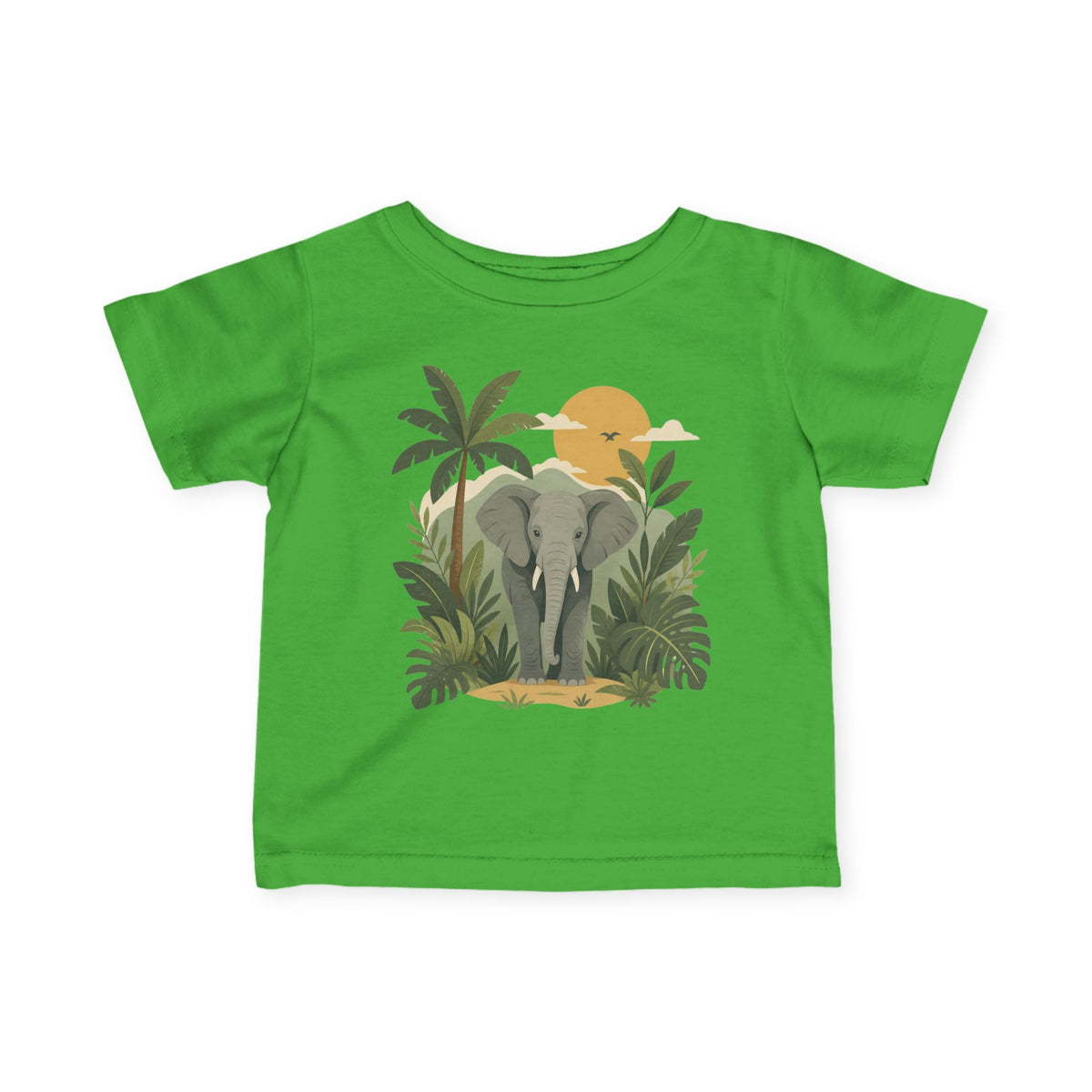Infant T-Shirt - Safari Elephant Jungle Sunset