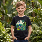 Youth T-Shirt - Colorful Jungle Peacock