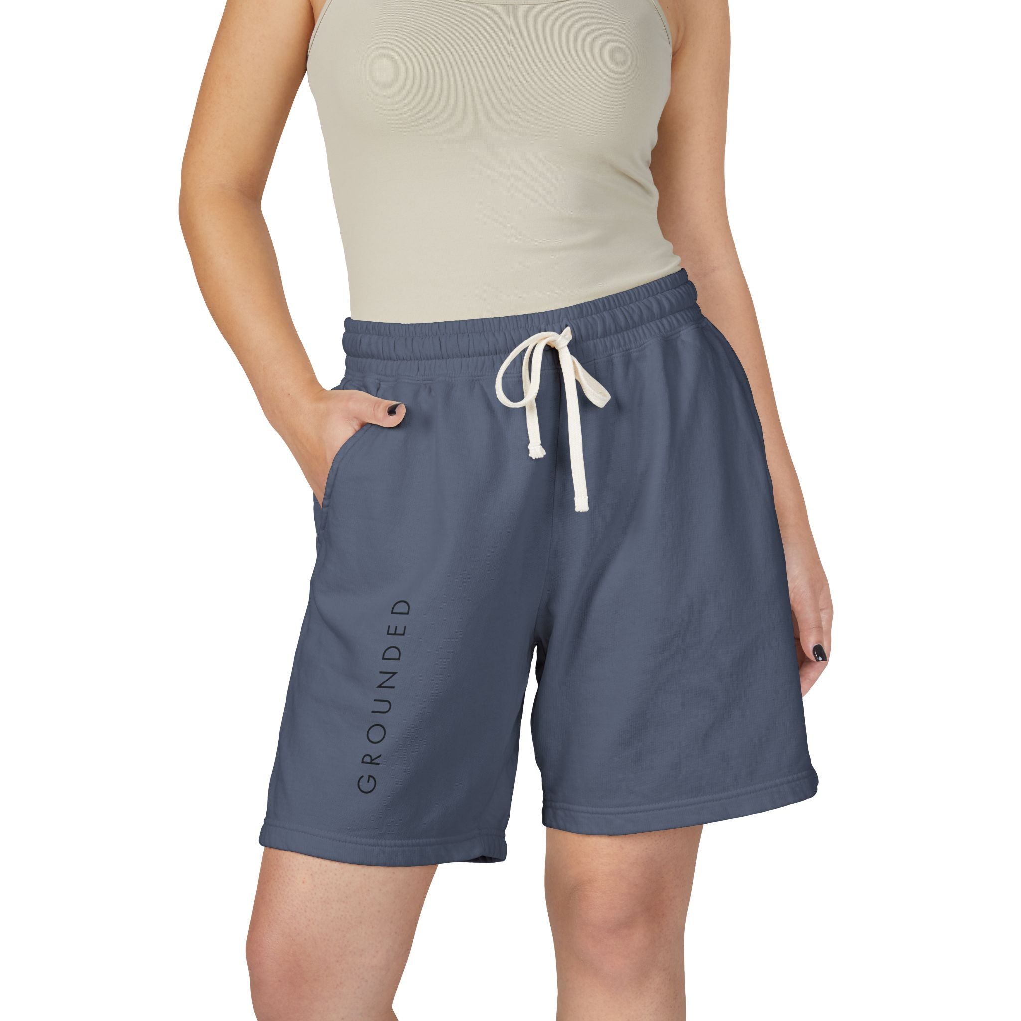 Grounded Fleece Sweat Shorts — Lightweight Garment-Dyed Lounge Shorts