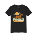 Front view of Youth T-Shirt - Running Horse Sunset