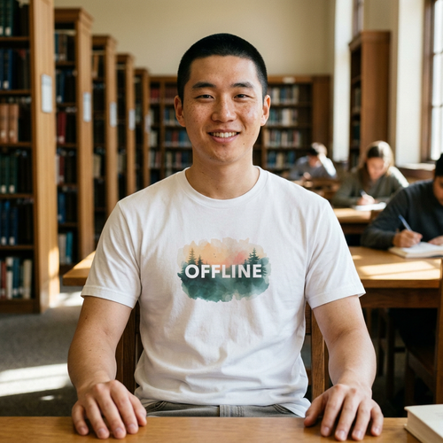 Offline Forest Tee — Mens Nature Graphic Shirt