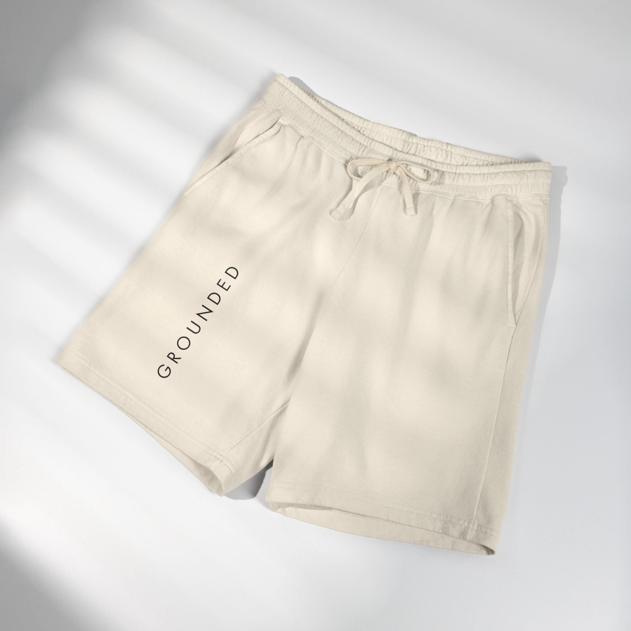Grounded Fleece Sweat Shorts — Lightweight Garment-Dyed Lounge Shorts