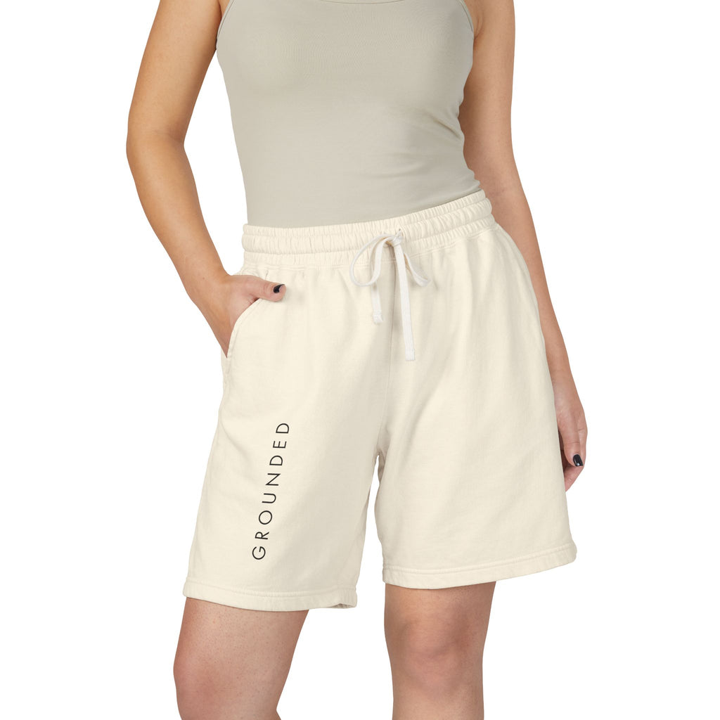 Grounded Fleece Sweat Shorts — Lightweight Garment-Dyed Lounge Shorts