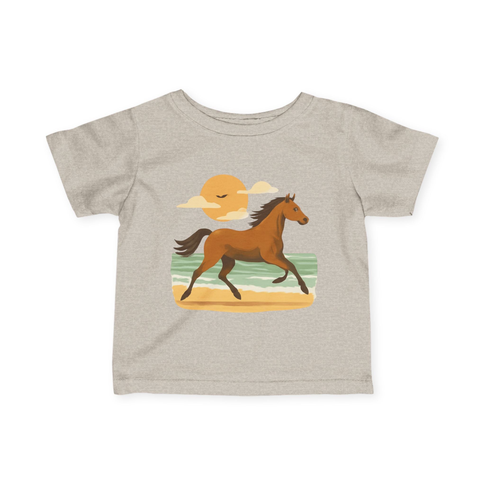 Infant Tee — Running Horse Sunset Graphic