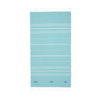[PEACE. OVER. PACE] - Striped Lightweight Fringe Throw