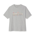 Connected Graphic Tee — 'CONNECTED' Heart & Cloud Oversized T-Shirt