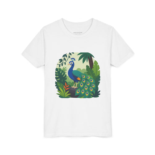 Youth T-Shirt - Colorful Jungle Peacock