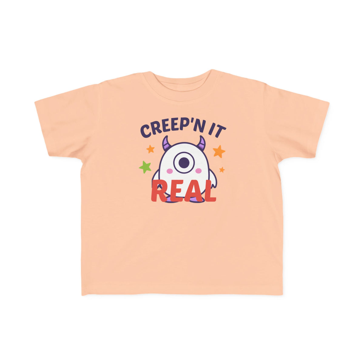 Toddler T-Shirt - "Creep'n It Real" Cute Monster