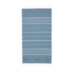 [PEACE. OVER. PACE] - Striped Lightweight Fringe Throw