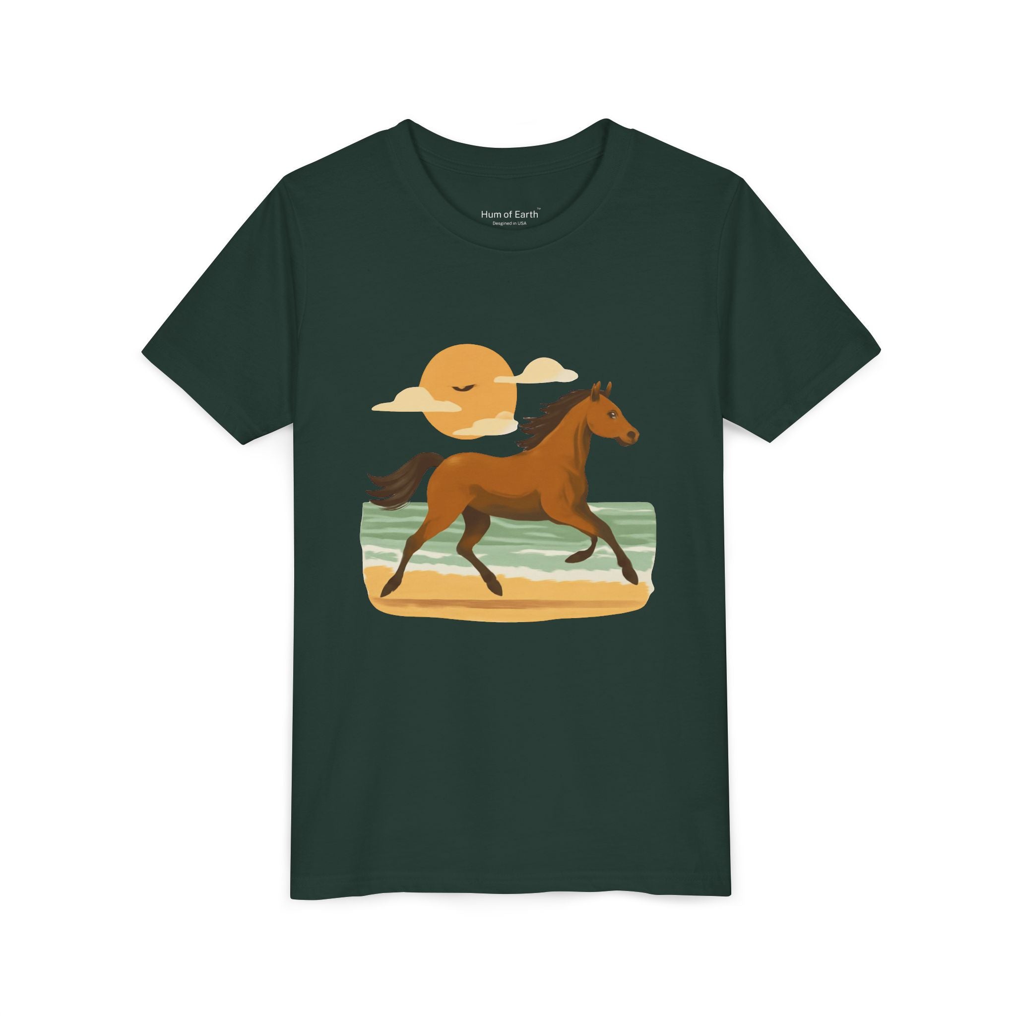 Youth T-Shirt - Running Horse Sunset