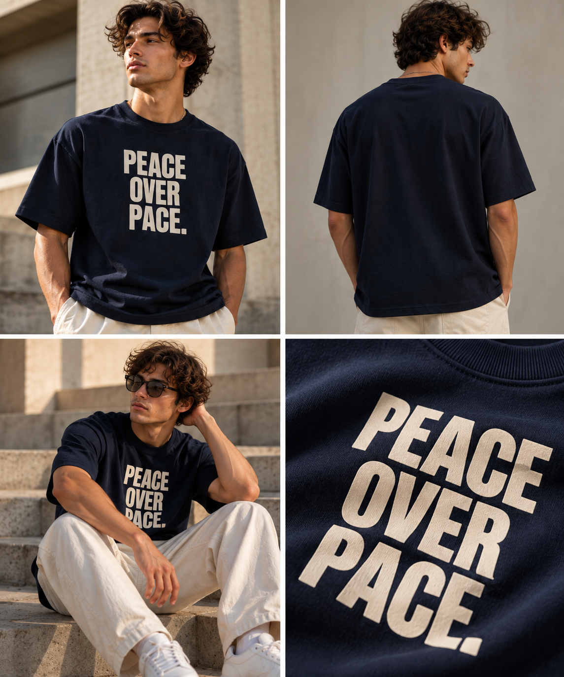 T- Shirt - PEACE. OVER. PACE.