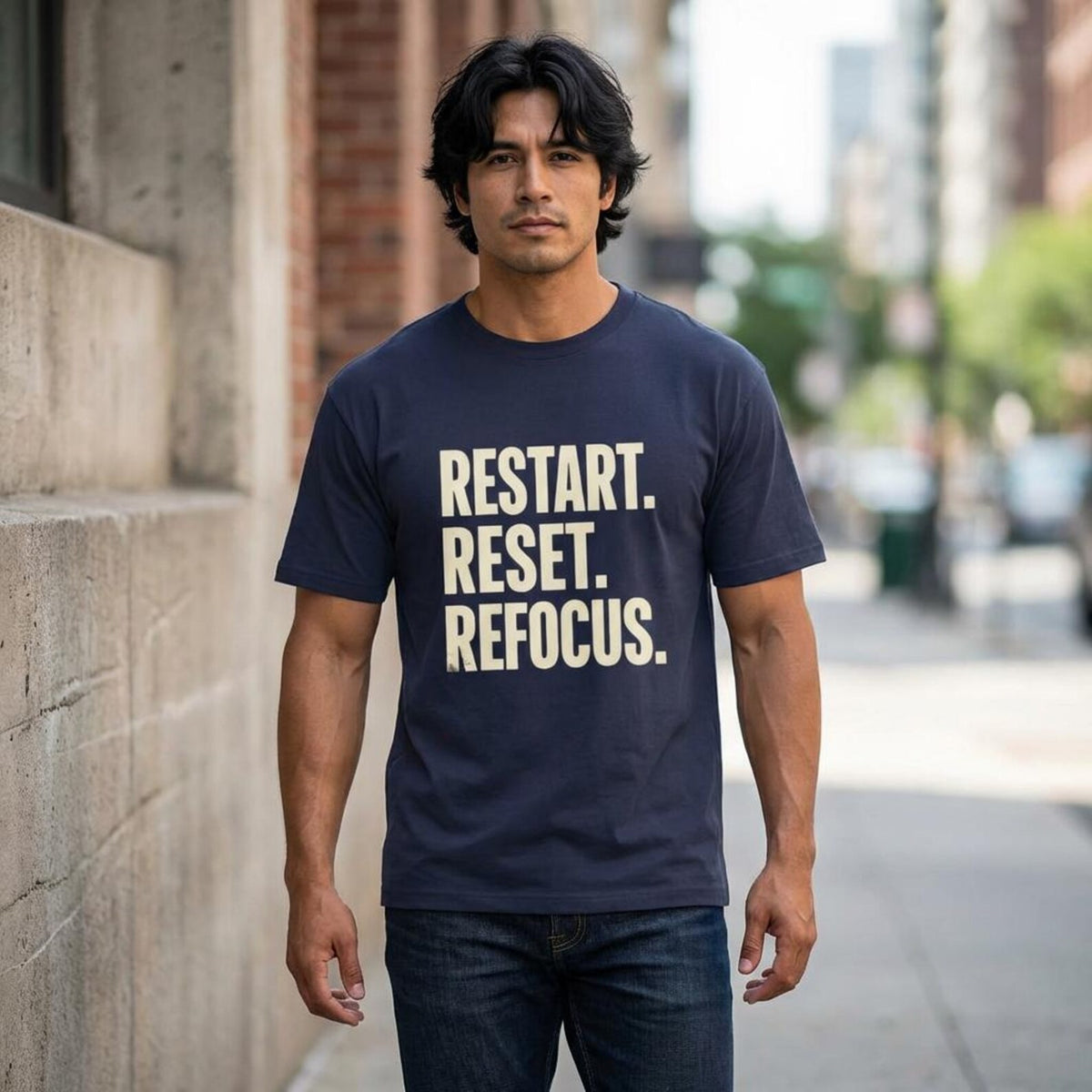 T-Shirt - Restart. Reset. Refocus.
